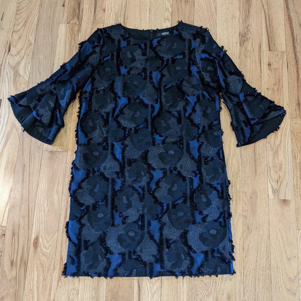 Badgley Mischka Black and Blue Dress